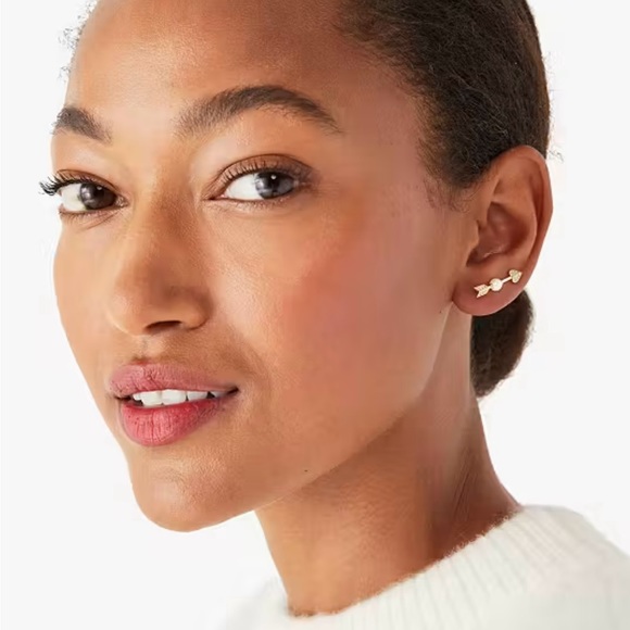 KATE SPADE Love Game Arrow Ear-Pin Earrings - Picture 2 of 5